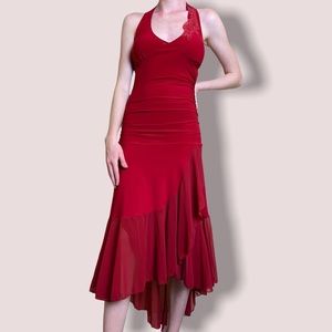 Red vintage style dress